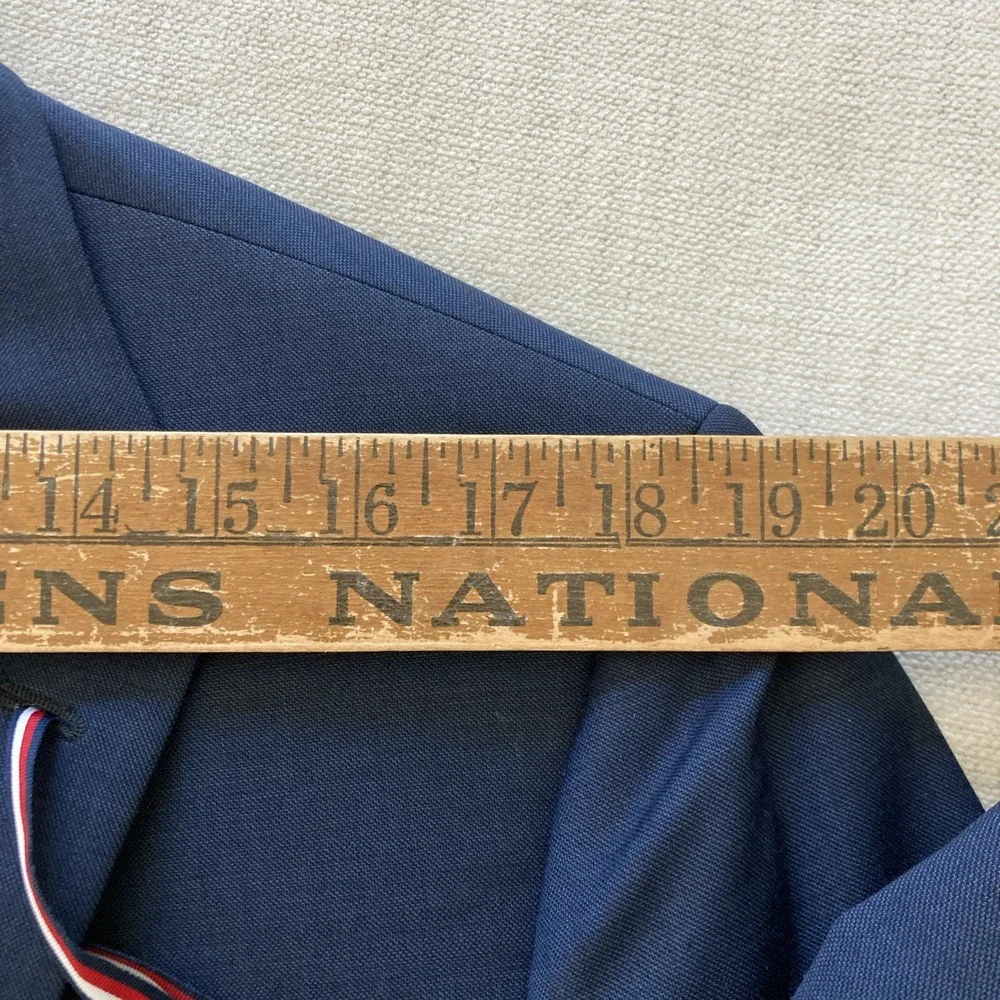 Tommy Hilfiger Men's Modern Fit 2-pc Suit Jacket 44L Pants 36W 29L Wool Blue